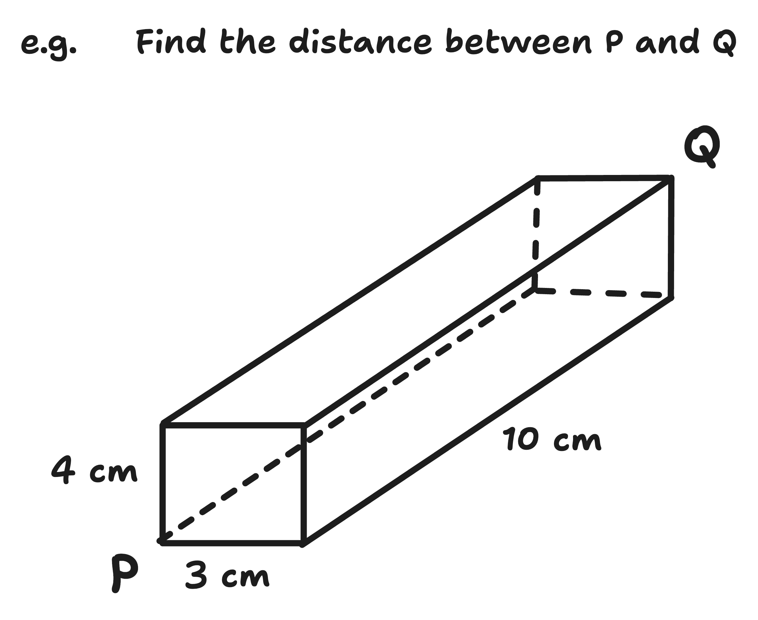 example 3D pythagoras question