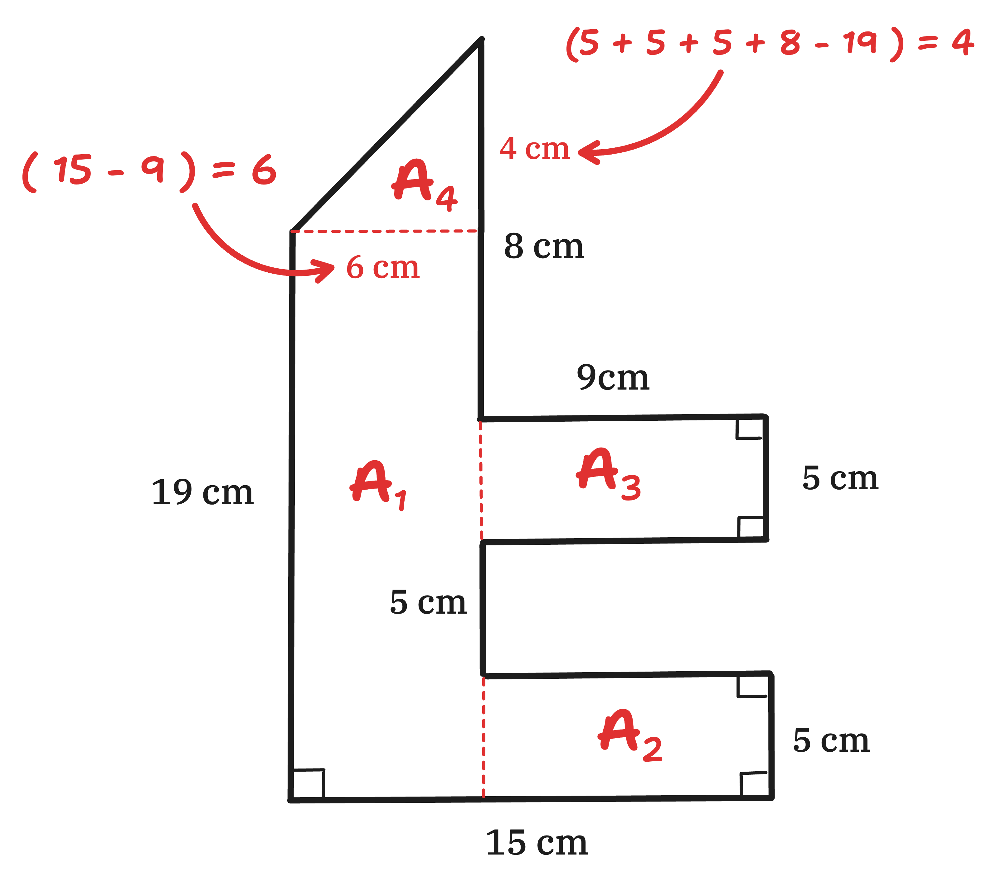 compound shape labelled example