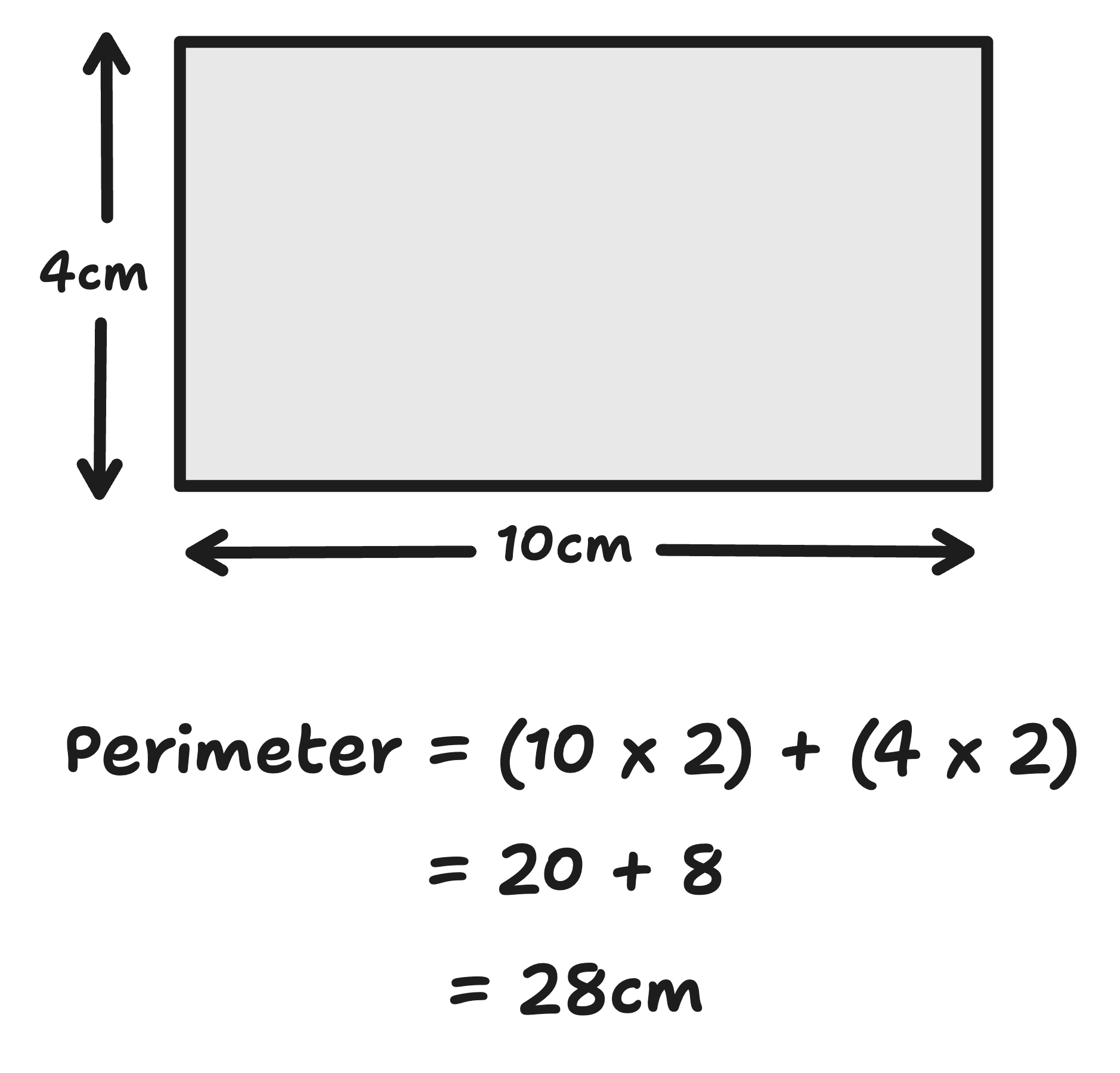example perimeter of rectangle