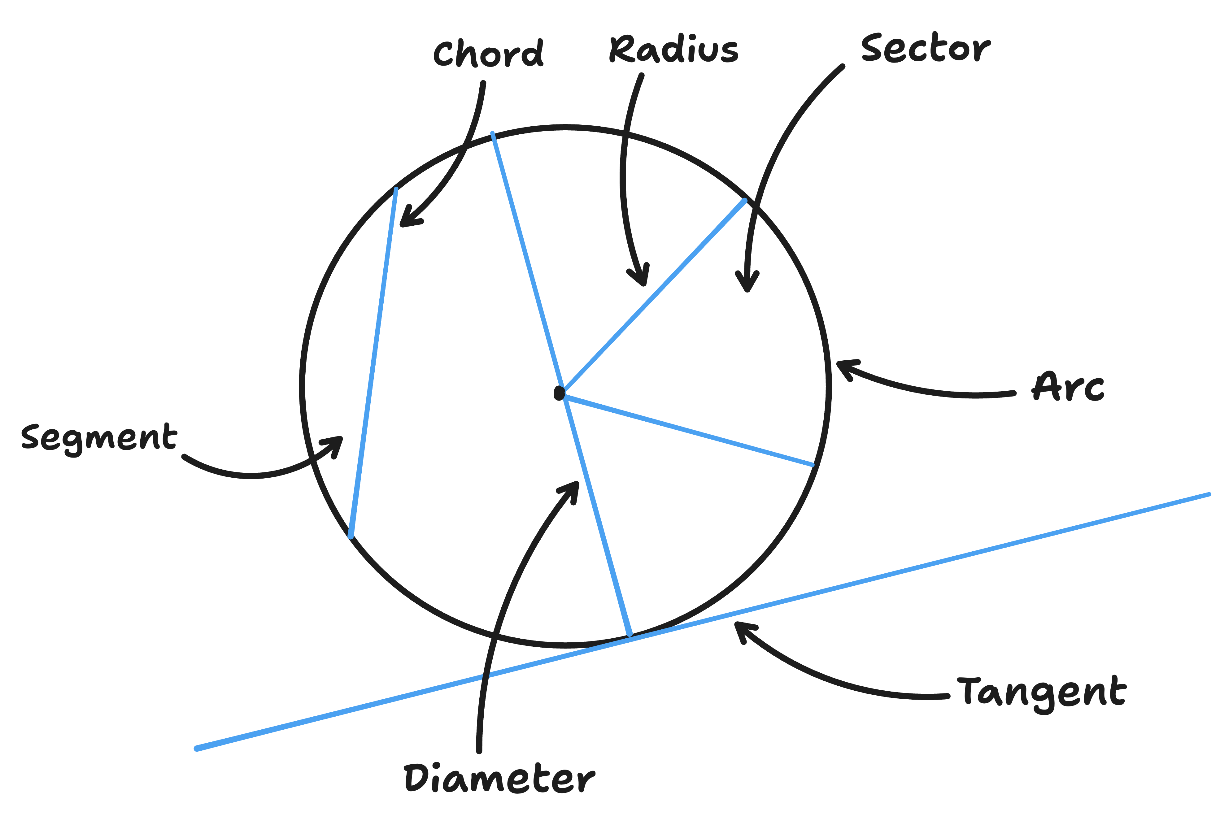 labelled circle diagram