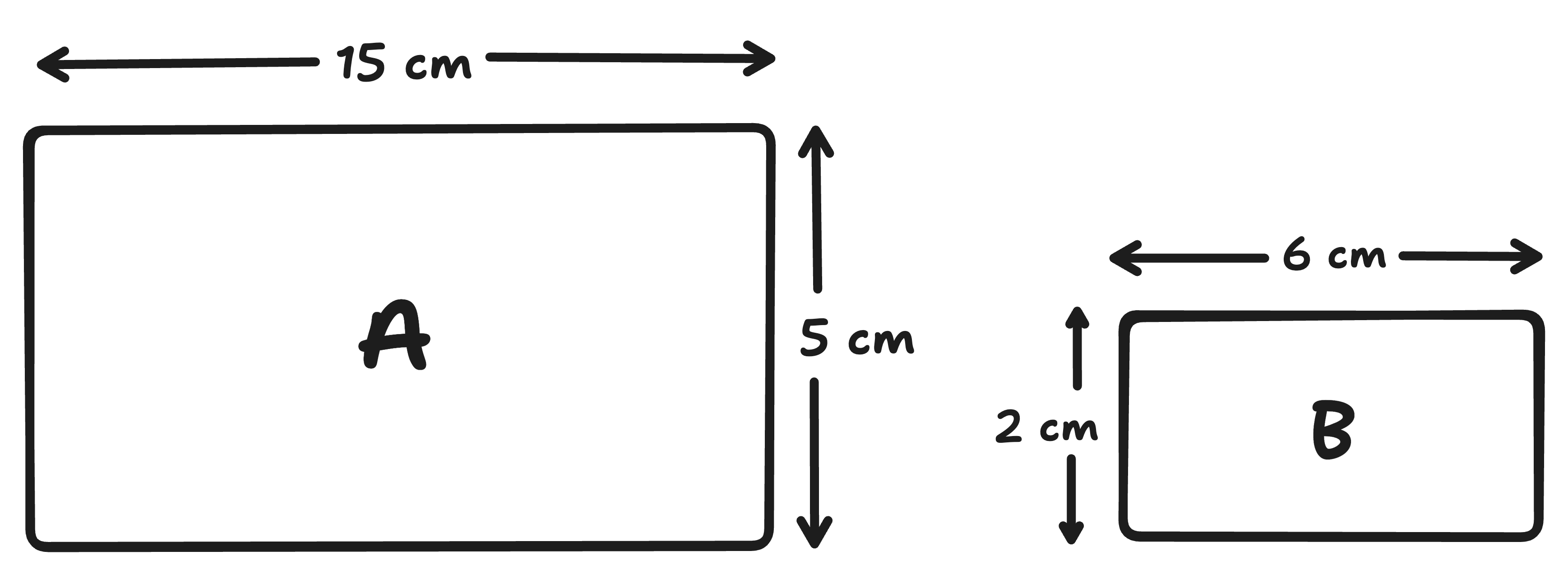 two similar rectangle shapes