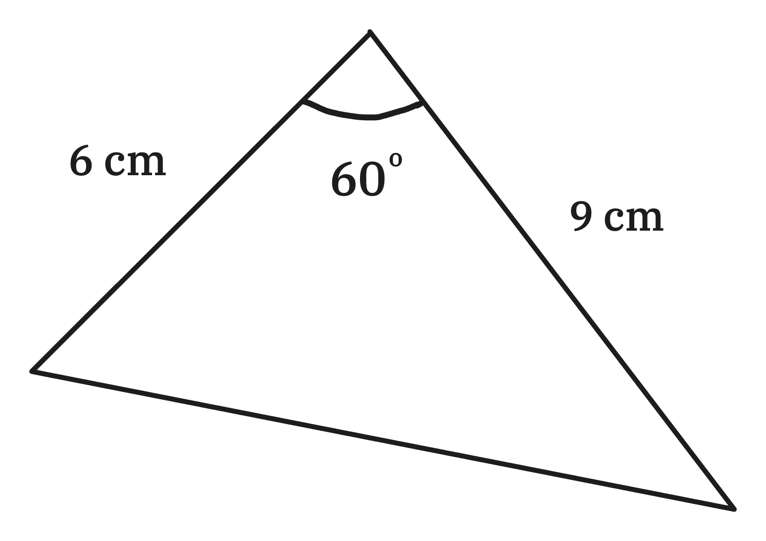 diagram of triangle for question
