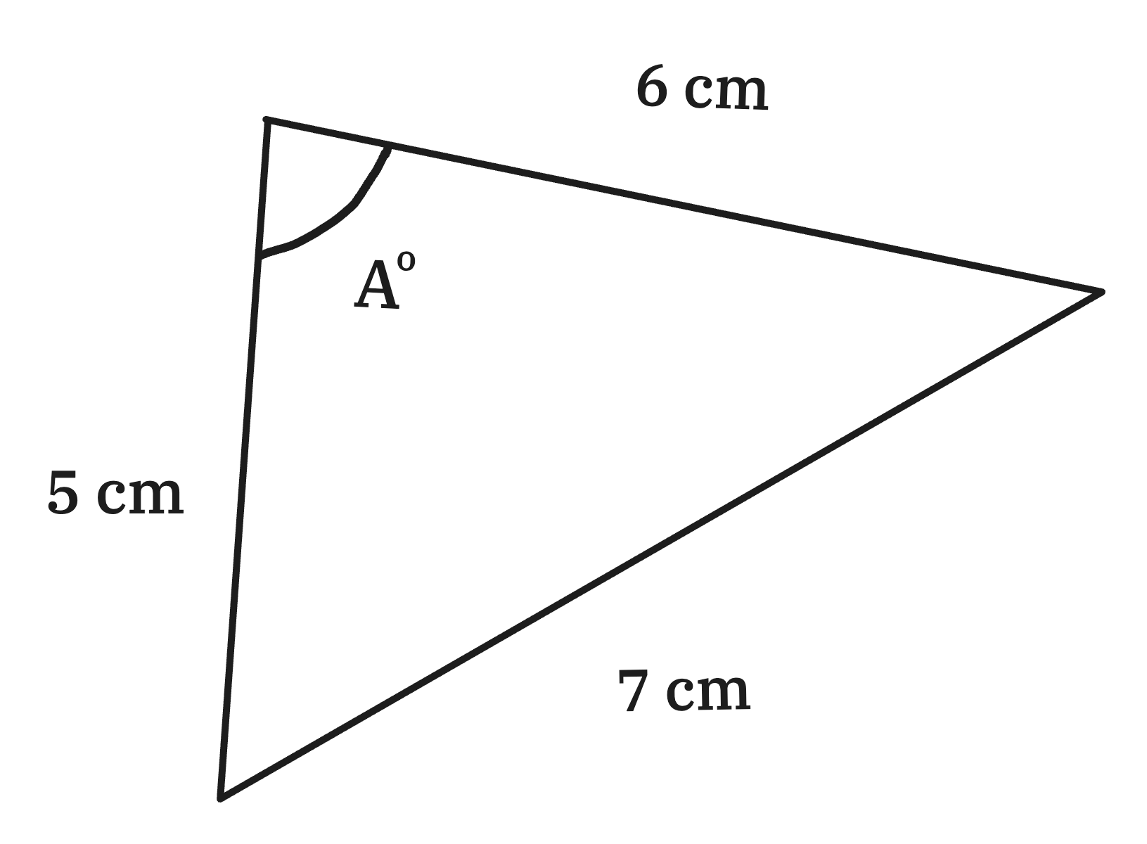 diagram of triangle for question