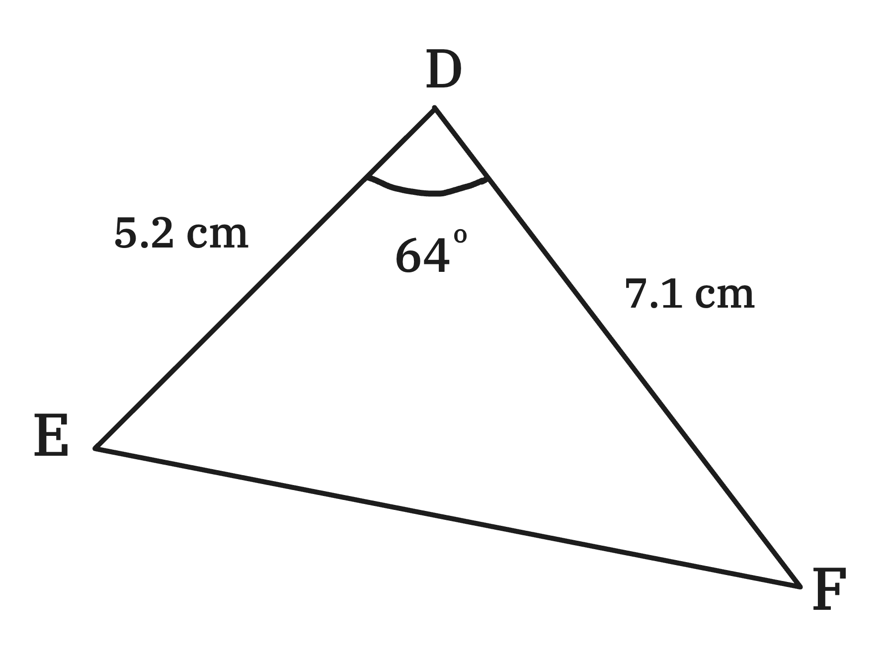 diagram of triangle for question