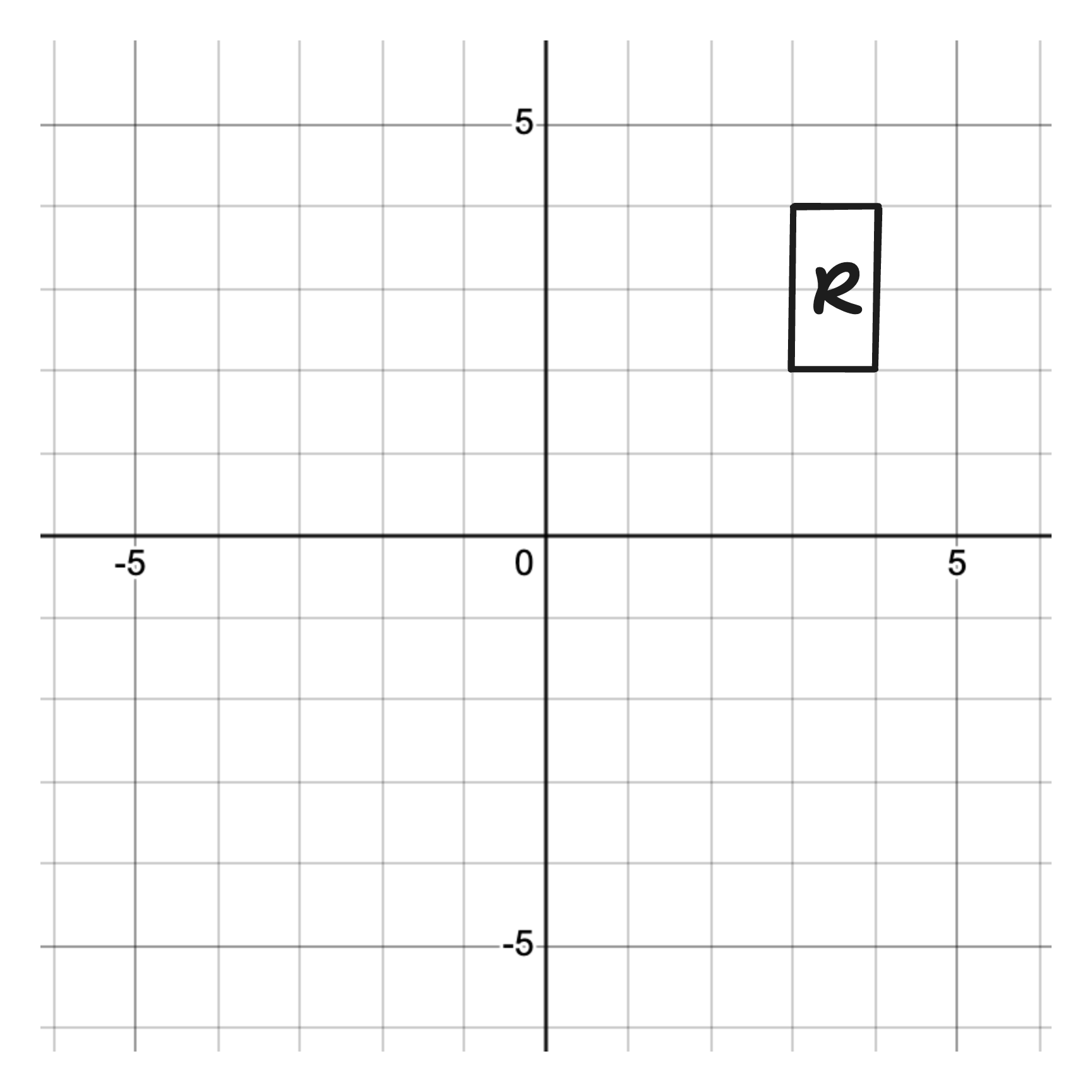 diagram of shape R