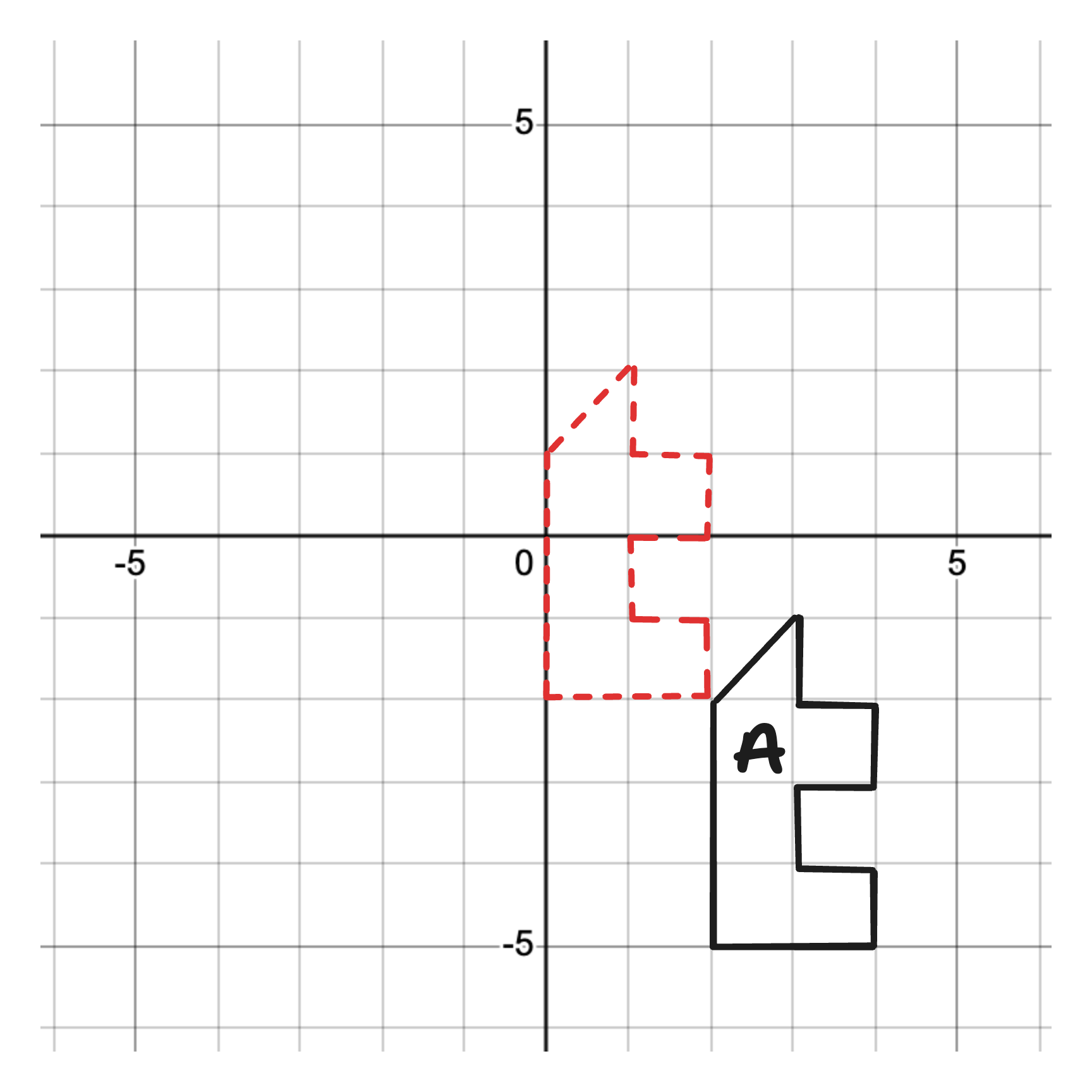 diagram of translated shape A