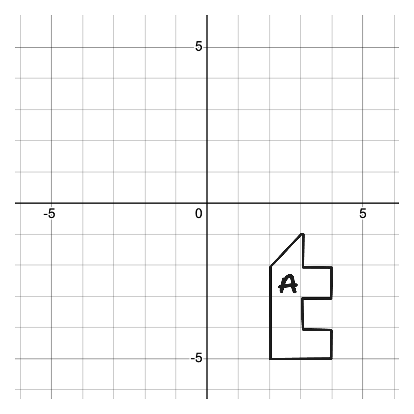 diagram of shape A on graph