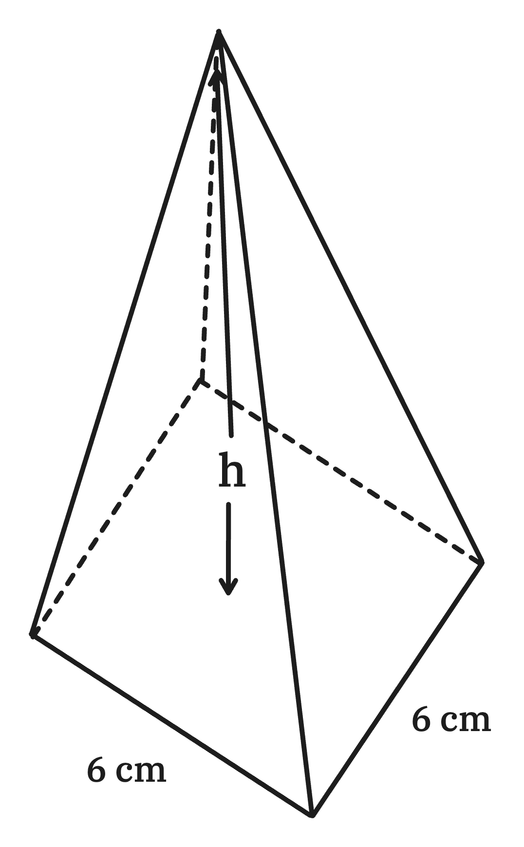 diagram of a square based pyramid