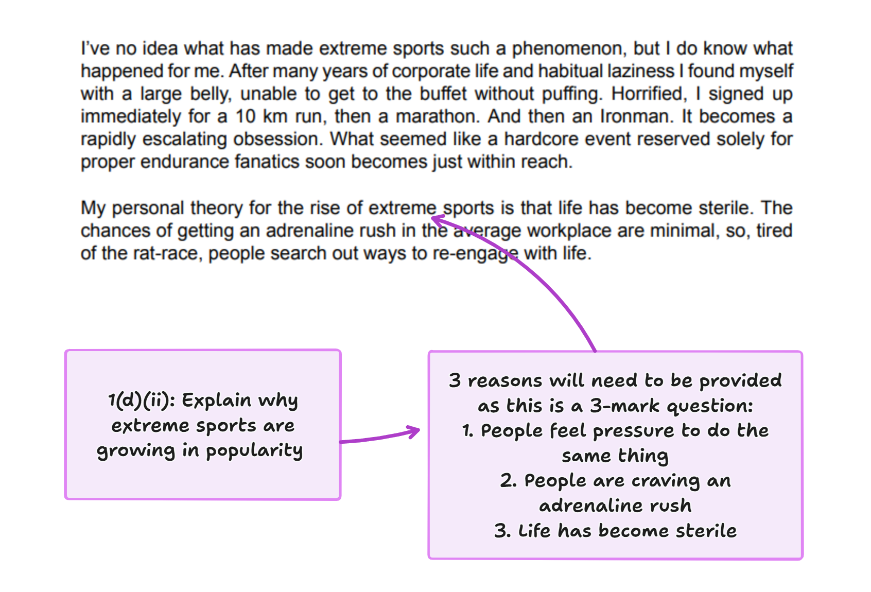 question 1d (ii) annotated
