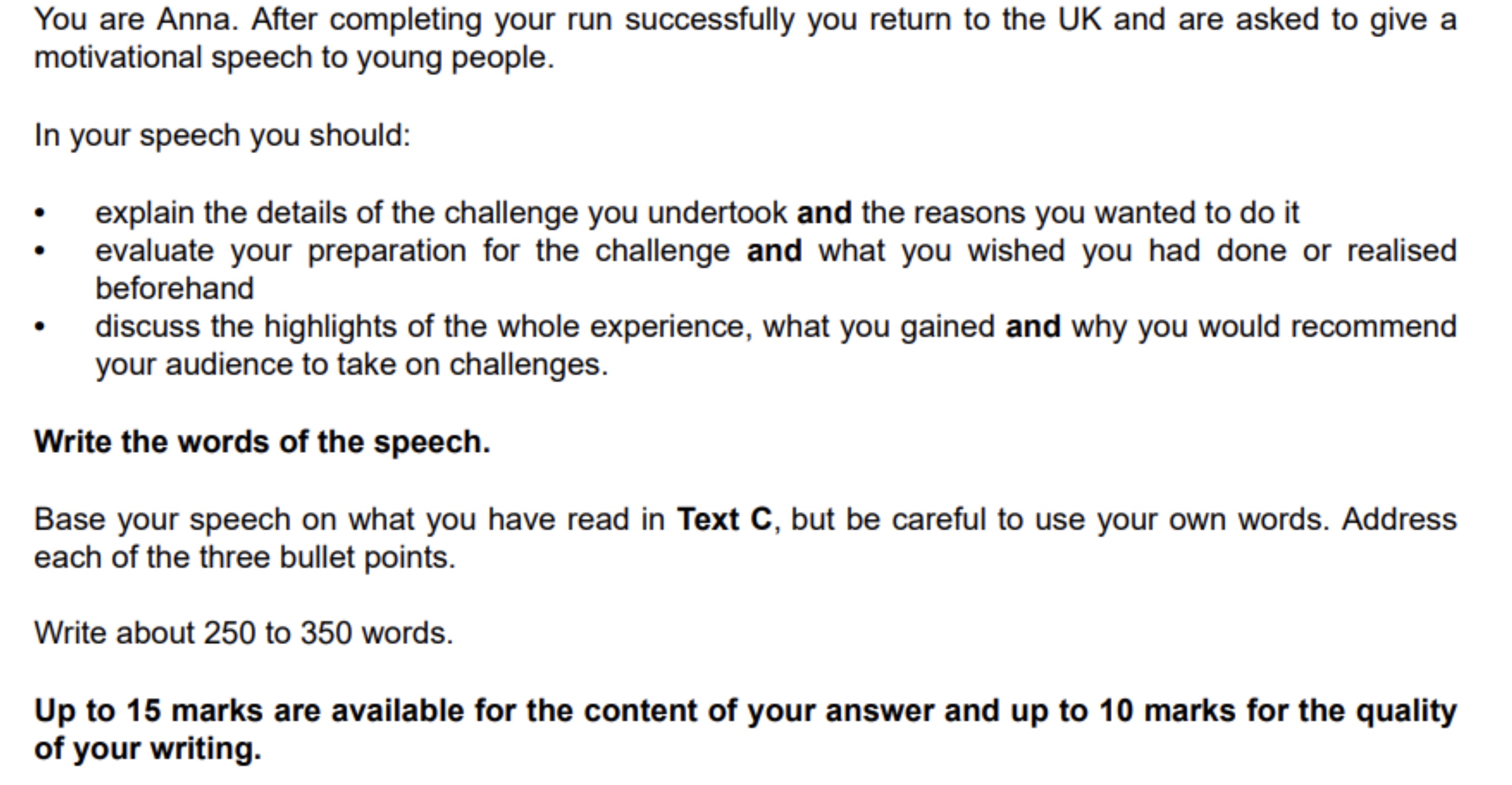 Question 3 for Text C