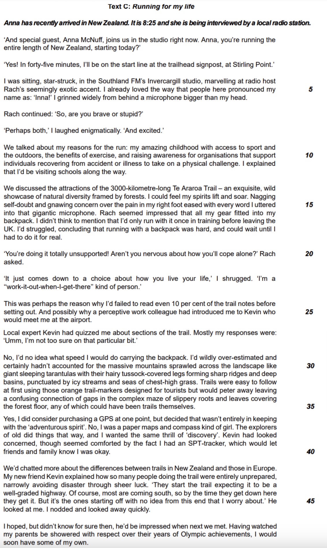 Text C Question 3 
